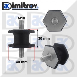 Антивибрационен тампон М10 х Ø 40 х 30 mm